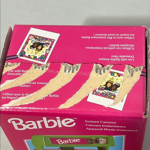 Barbie Mattel 1999 Polaroid Pink and Green Instant Camera In Box - Picture 14 of 16